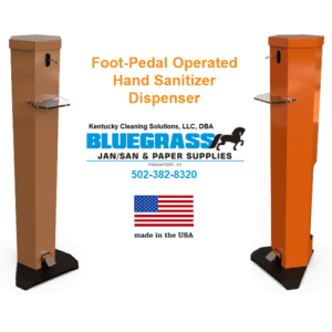 Foot-Operated Pedestal Hand Sanitizer Dispenser