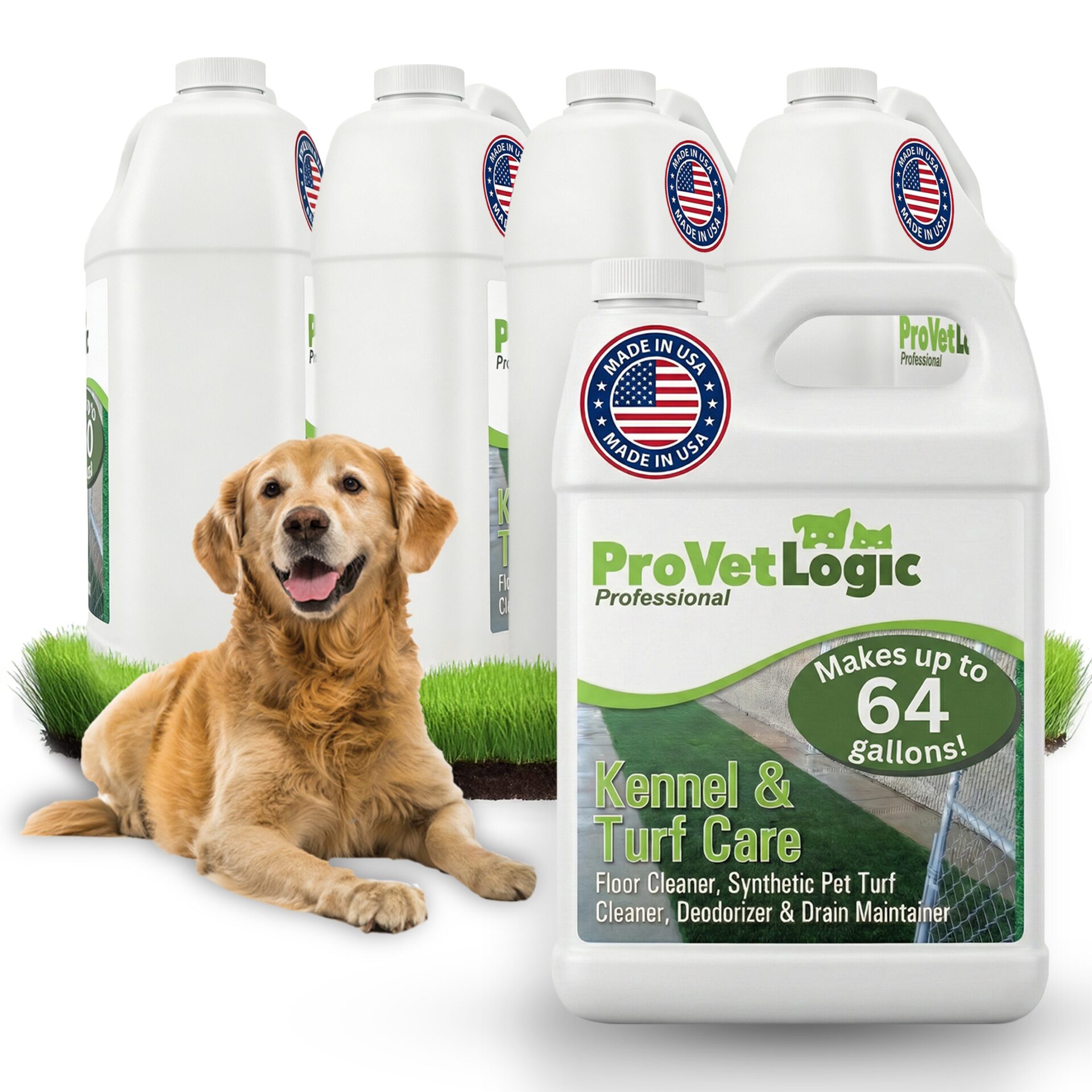 Kennel and Turf Care Enzymatic Floor Cleaner (4) 1 Gallon Bottles