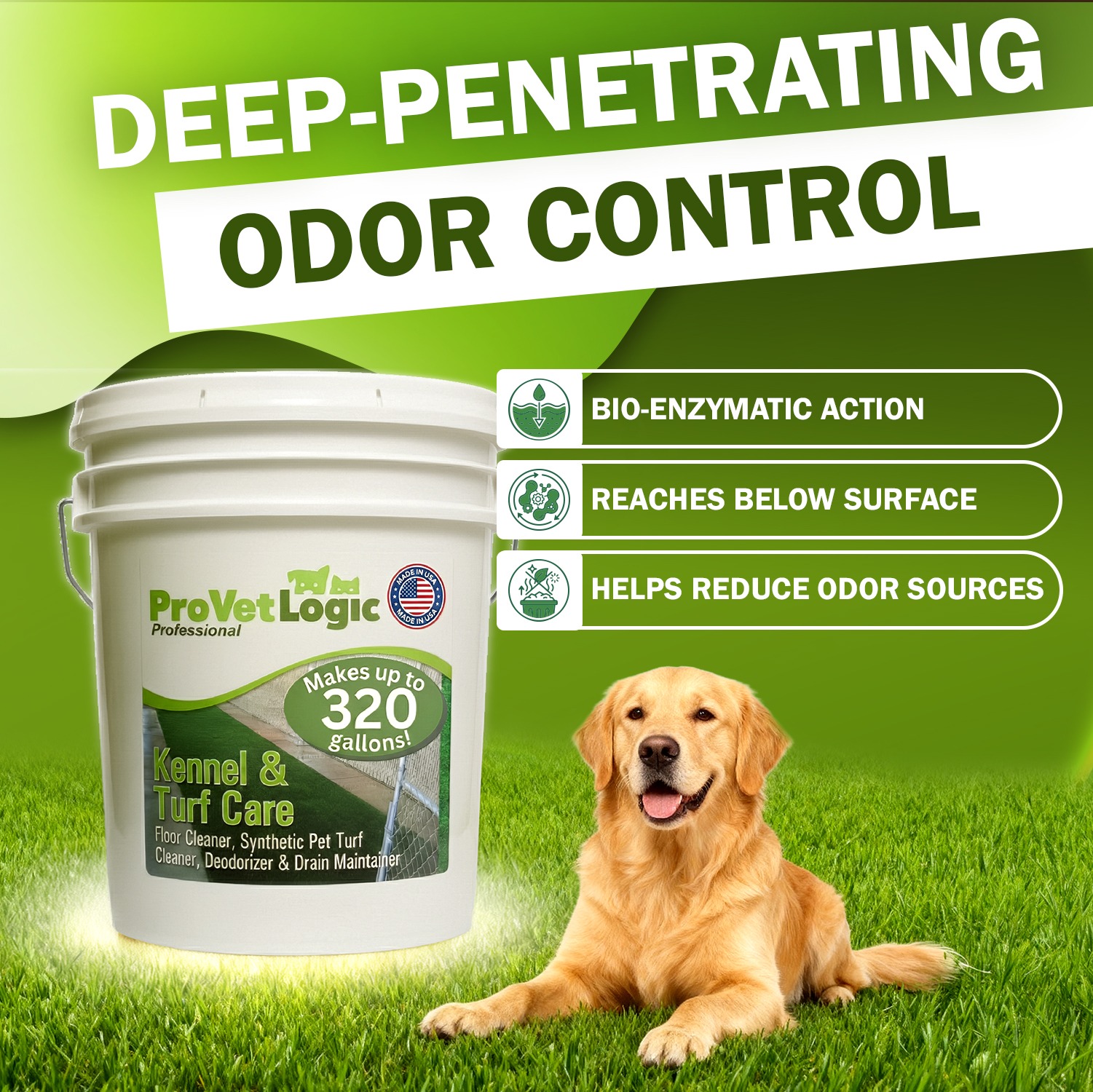 ProVetLogic Kennel and Turf Care Cleaner, Deodorizer - 5 Gallons - Image 4