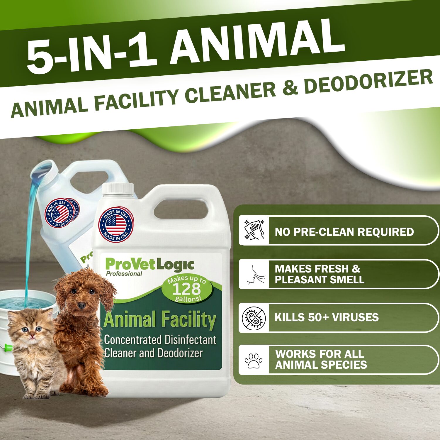 5-in-1 animal facility cleaner from Bluegrass Janitorial in Lexington, Kentucky