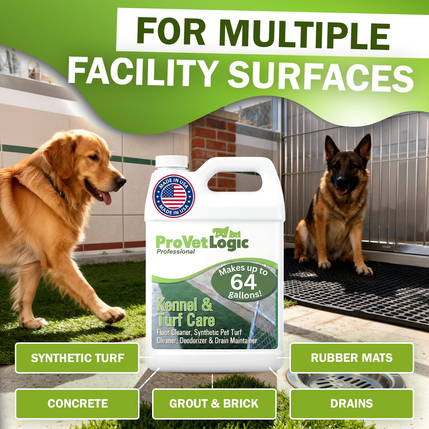 Kennel and Turf Care Enzymatic Floor Cleaner (4) 1 Gallon Bottles - Image 3
