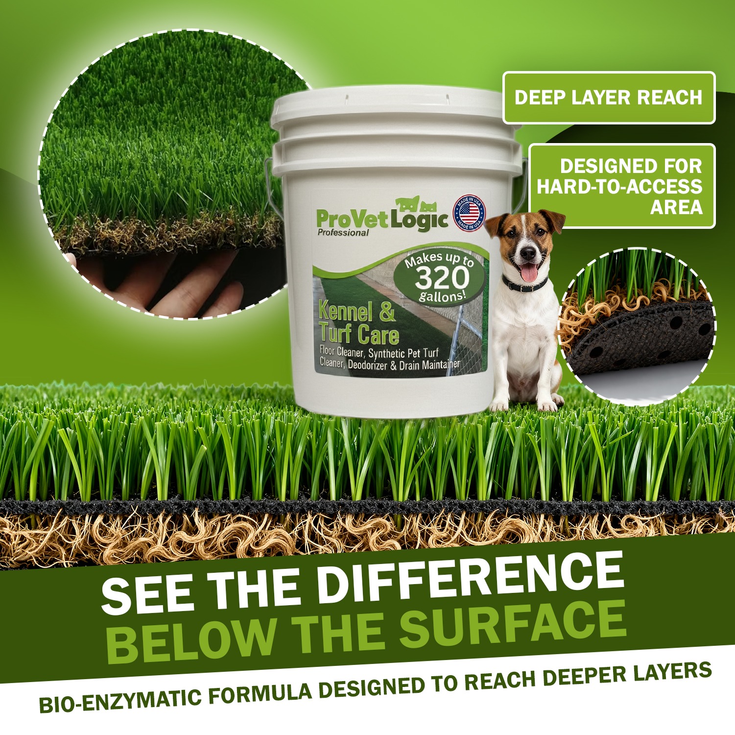 ProVetLogic Kennel and Turf Care Cleaner, Deodorizer - 5 Gallons - Image 6