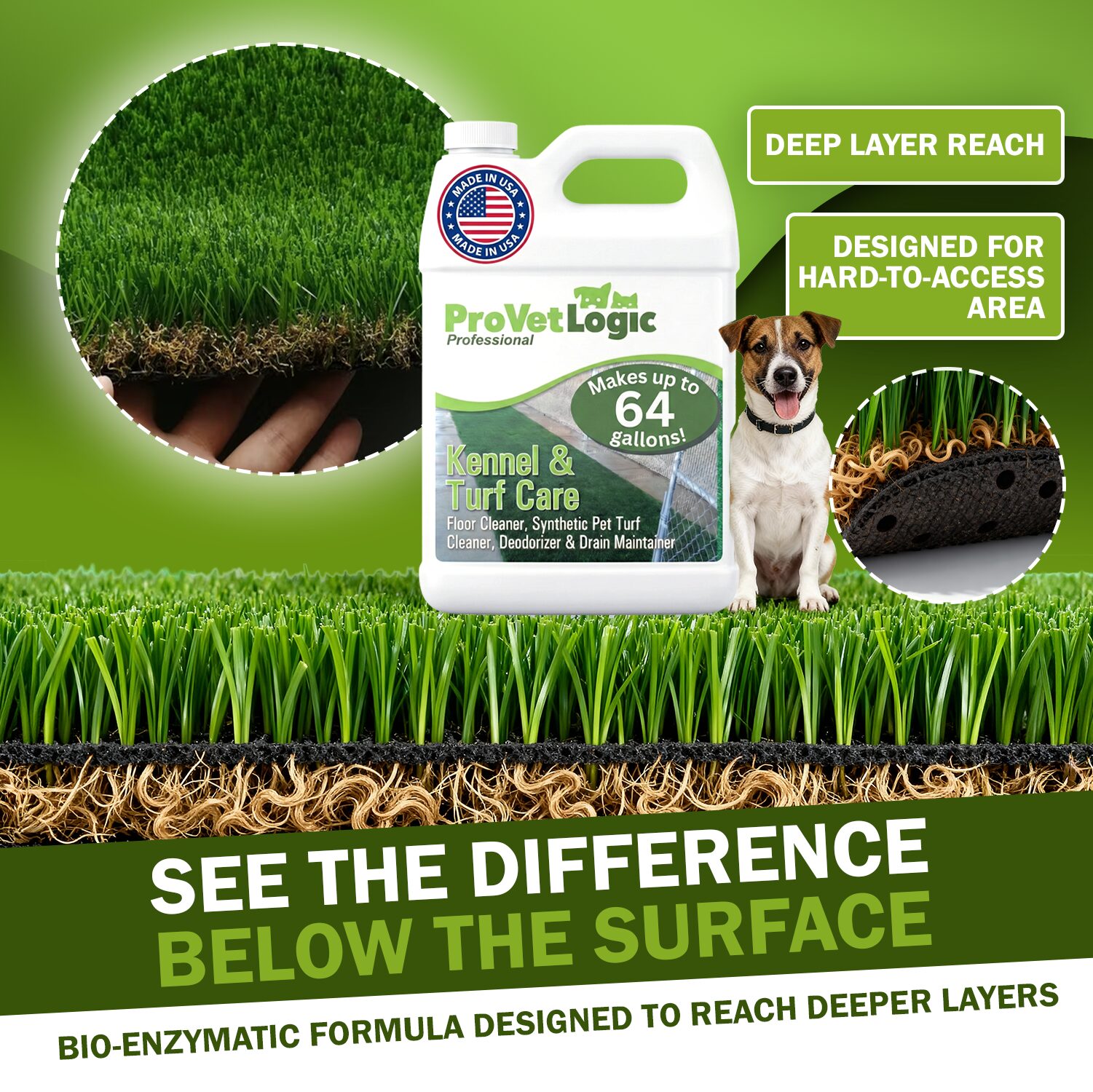 Kennel and Turf Care Enzymatic Floor Cleaner (4) 1 Gallon Bottles - Image 4