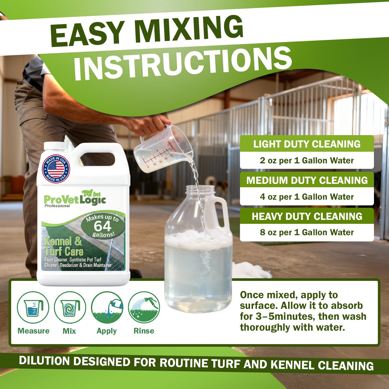 Kennel and Turf Care Enzymatic Floor Cleaner (4) 1 Gallon Bottles - Image 5