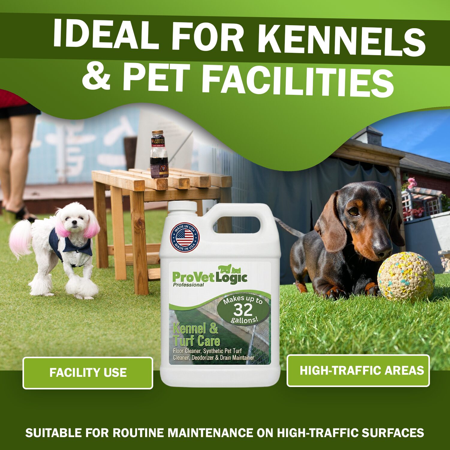ProVetLogic Kennel and Turf Cleaner Enzymatic Floor Care from Bluegrass Janitorial in Lexington, Kentucky