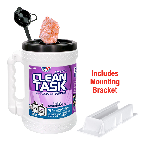 Clean Task Cleaning and Degreasing Wet Wipe Dispenser
