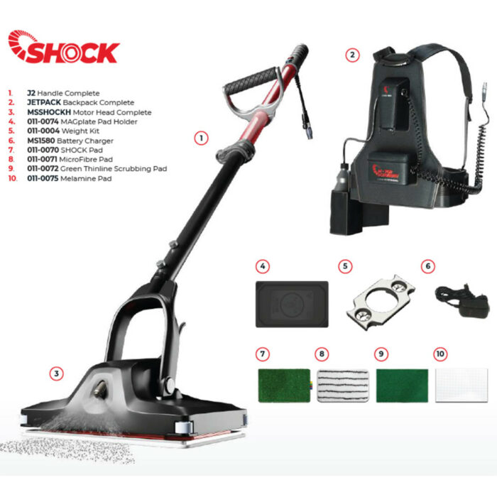 MotorScrubber SHOCK Floor Scrubber Starter Kit
