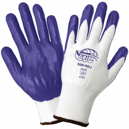 Tsunami Grip® Lightweight Nylon Gloves with Air-Injected Foam Nitrile Coated Palm