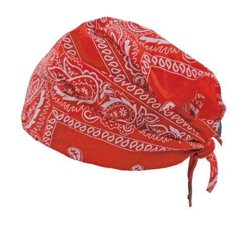 Bullhead Safety® Cooling Red Paisley Cooling Head Shade