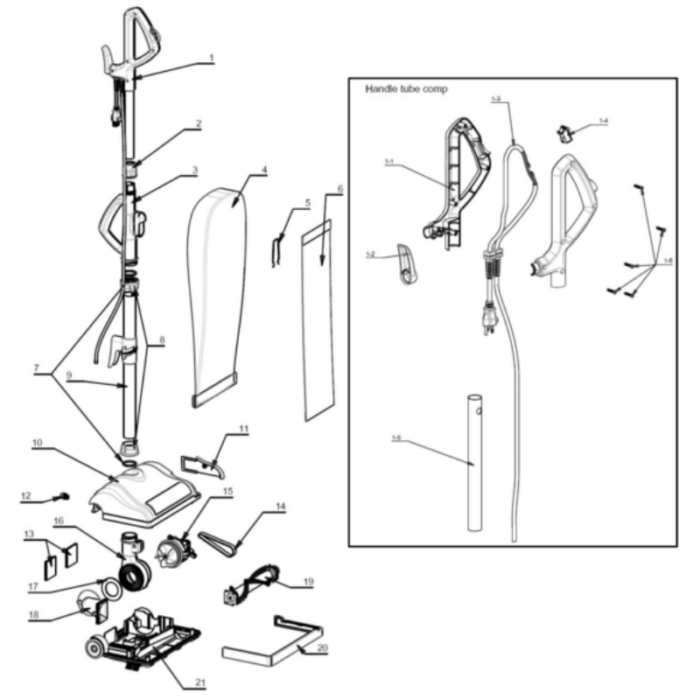 Bissell Commercial Upright Vacuum 8lb