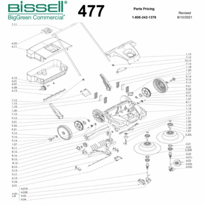 Bissell Deluxe Triple Brush Push Power Sweeper