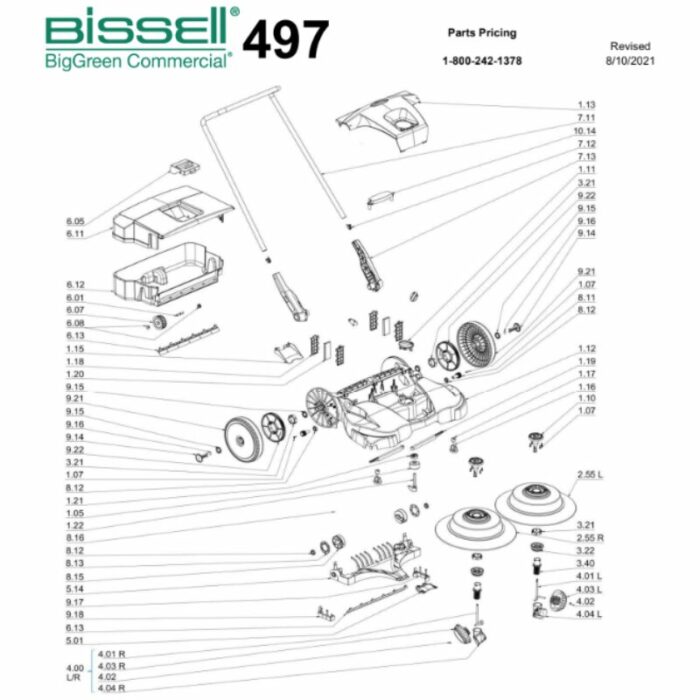 Bissell Deluxe Triple Brush Push Power Sweeper