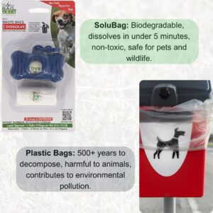Poop Bag Dispenser with 2 Rolls (20 Bags) – Durable, Leak-Proof Waste Bags for Dogs, Perfect for Walks
