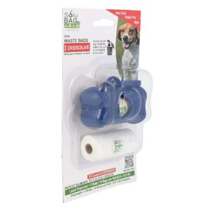 Poop Bag Dispenser with 2 Rolls (20 Bags) – Durable, Leak-Proof Waste Bags for Dogs, Perfect for Walks