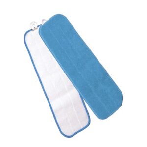 Microfiber Wet Flat Mop Velcro, Blue 24" 12 / case