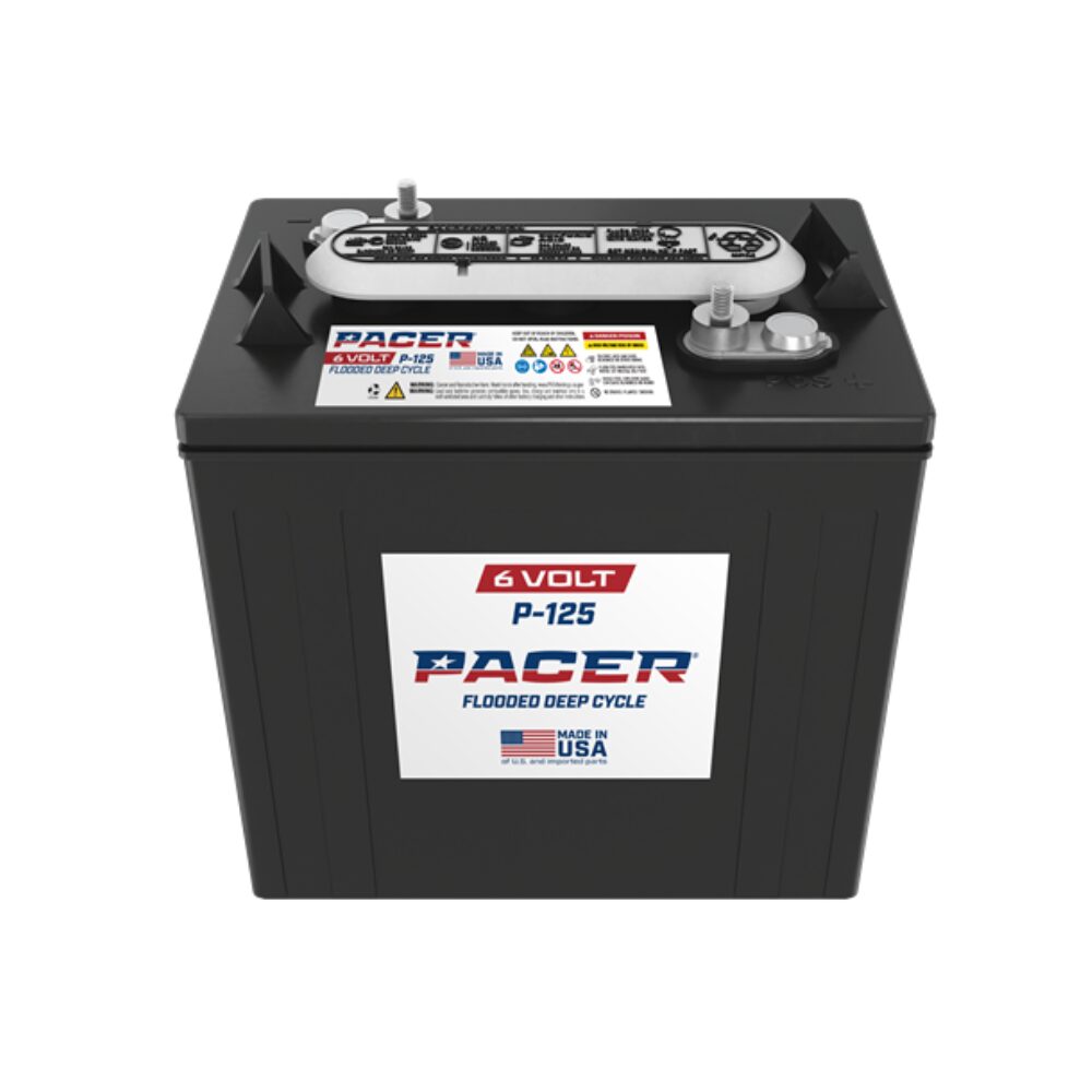 Pacer P-125 6V Flooded Battery – Exact Manufacturer Content