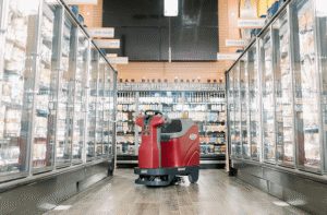 Minuteman Ride On Floor Scrubber at Bluegrass Janitorial in Lexington, Kentucky