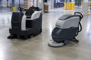 Scrubber vs Floor Sweeper Bluegrass Janitorial in Lexington, Kentucky